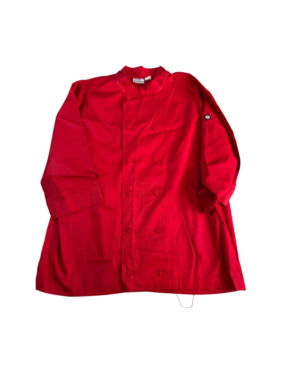 Chef Works Red Chef Coat Jacket XL Double Breasted Restaurant Kitchen Uniform